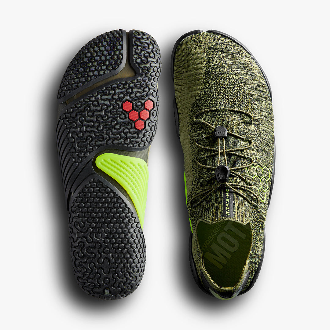 Vivobarefoot - Motus Flex - Forest Green/Acid Lime - Women's