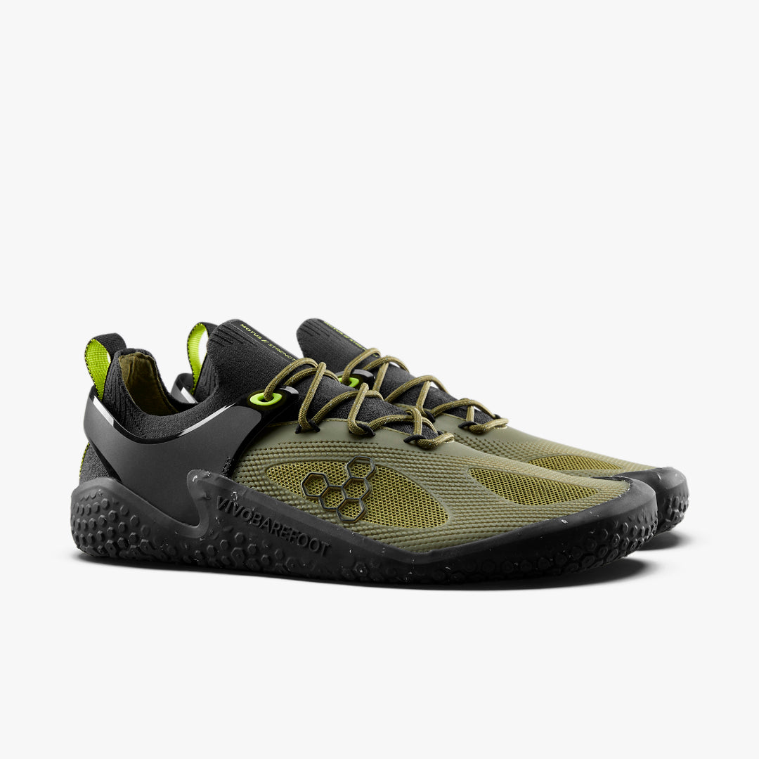 Vivobarefoot - Motus Strength - Forest Green/Acid Lime - Men's