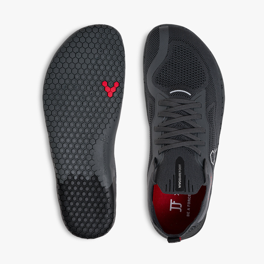 Vivobarefoot - Primus Lite Knit JJF - Obsidian/ Dark Shadow - Men's