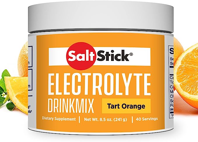 SaltStick - DrinkMix - Tart Orange - 40 Servings Tub