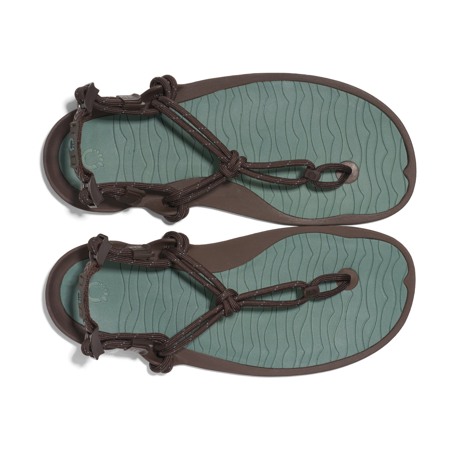 Xero Sandals - Aqua Cloud - Java Brown/Dark Forest - Men's