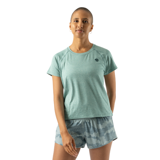 rabbit - EZ Tee Cropped - Blue Surf - Women's