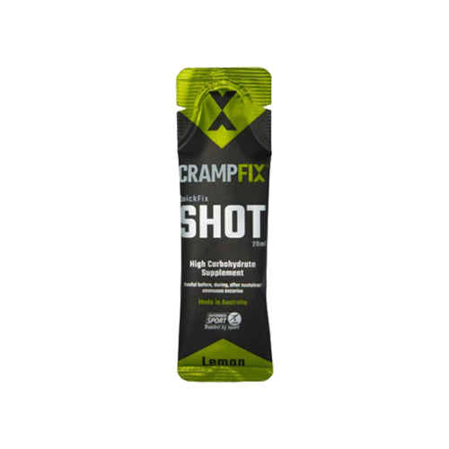 product shot  of a Crampfix-quickfix-shot-lemon flavour available at RDRC