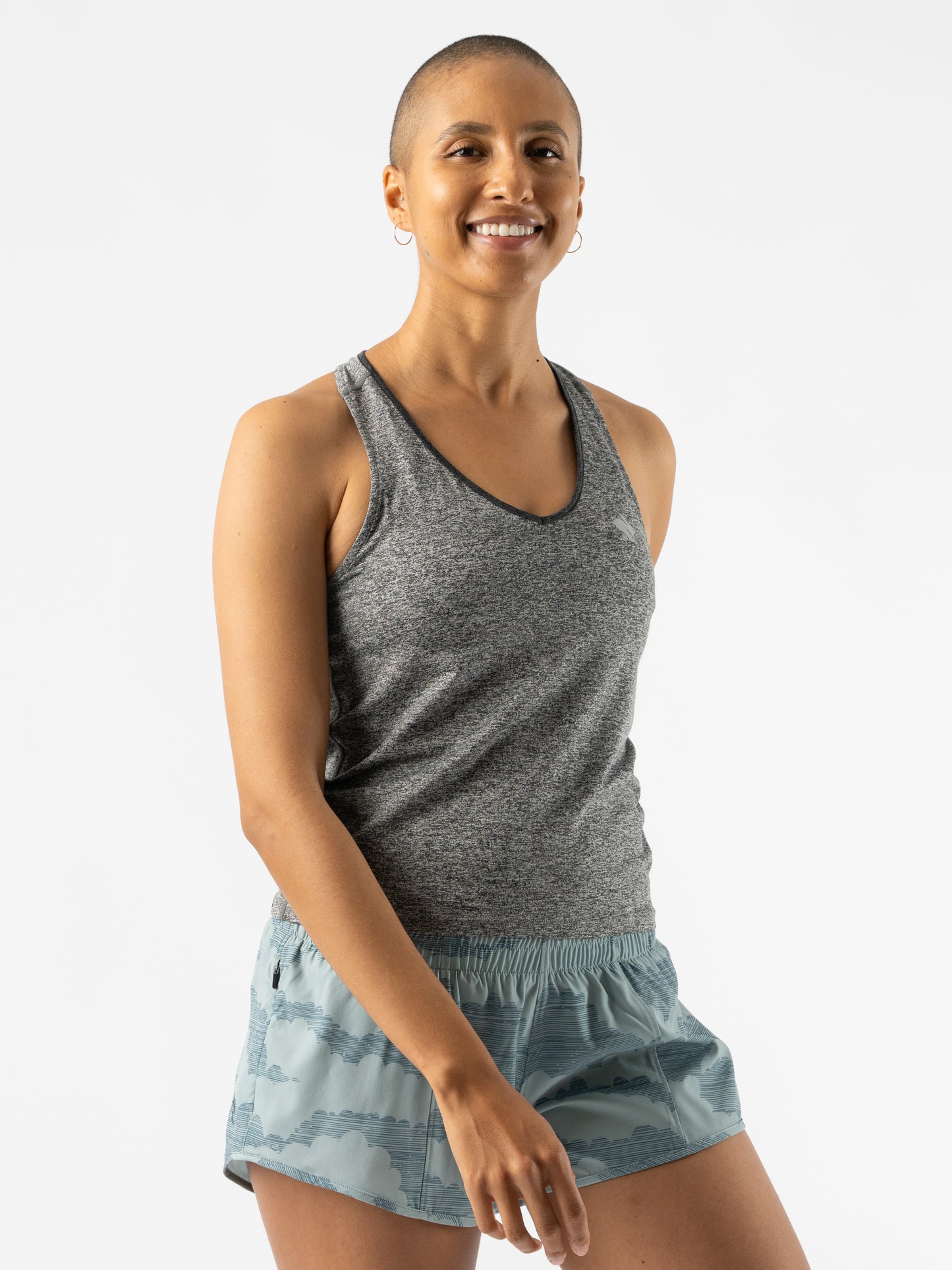 rabbit - EZ Vee Tank - Charcoal - Women's