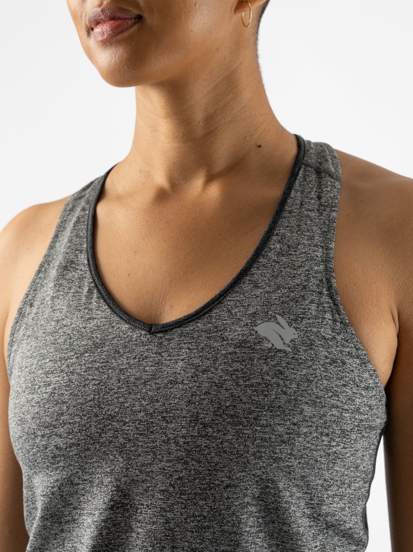 rabbit - EZ Vee Tank - Charcoal - Women's