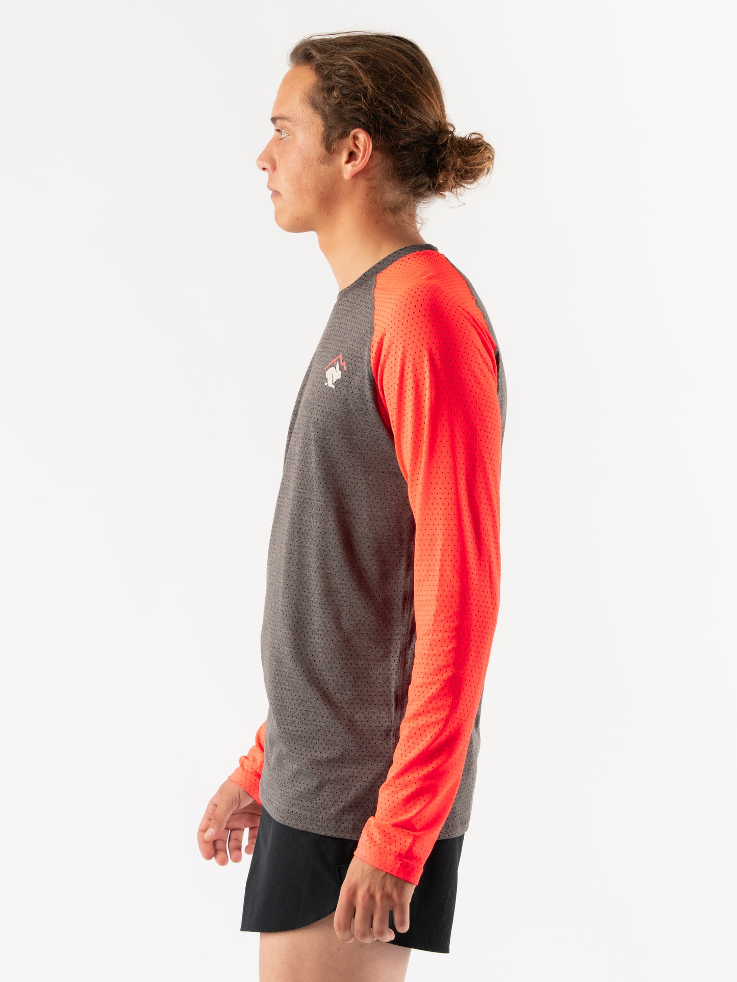 rabbit - EZ Tee Perf LS Trail - Woodland Grey - Men's