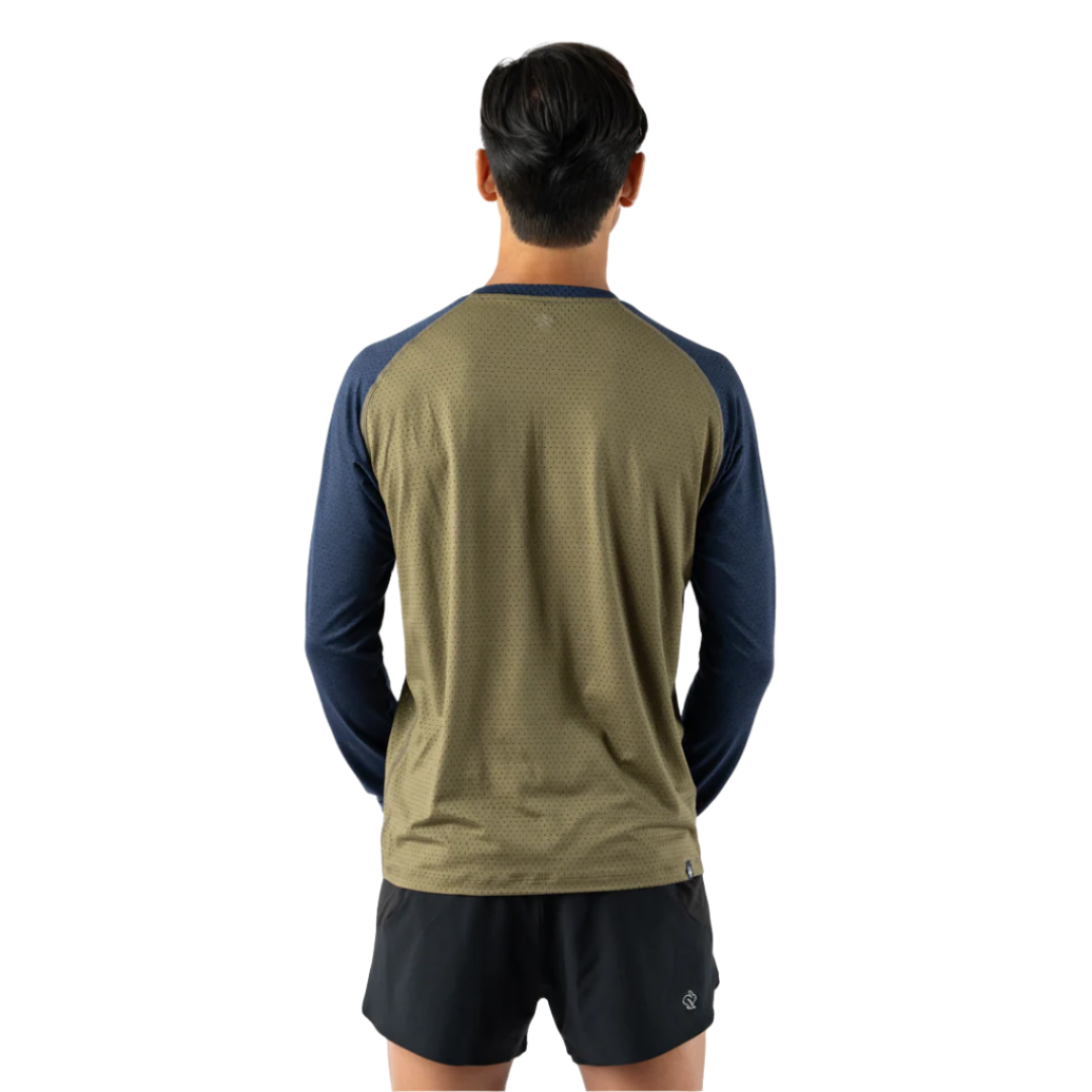 rabbit - EZ Tee Perf LS Trail - Olive - Men's