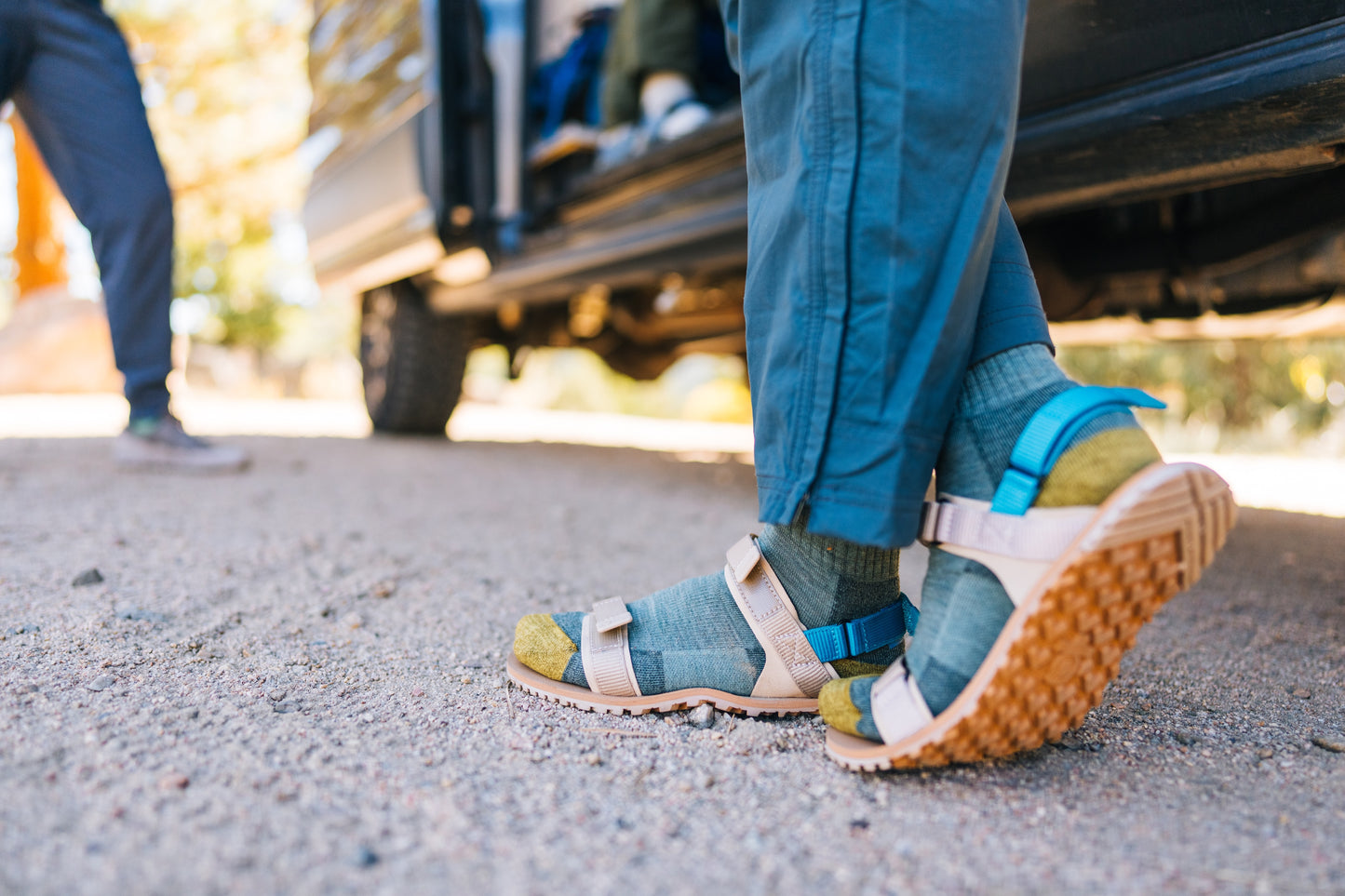 Xero Sandals - D-Trail - Irish Cream/Lake Blue - Women's