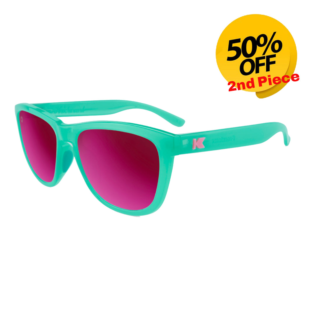 Knockaround - Premiums Sport - Aquamarine / Fuchsia (Polarised)