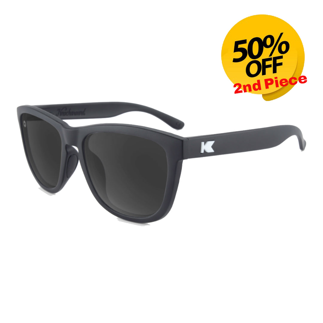 Knockaround - Premiums Sport - Matte Black / Smoke (Polarised)