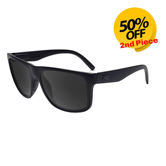 Knockaround - Torrey Pines Sport - Black On Black / Smoke (Polarised)