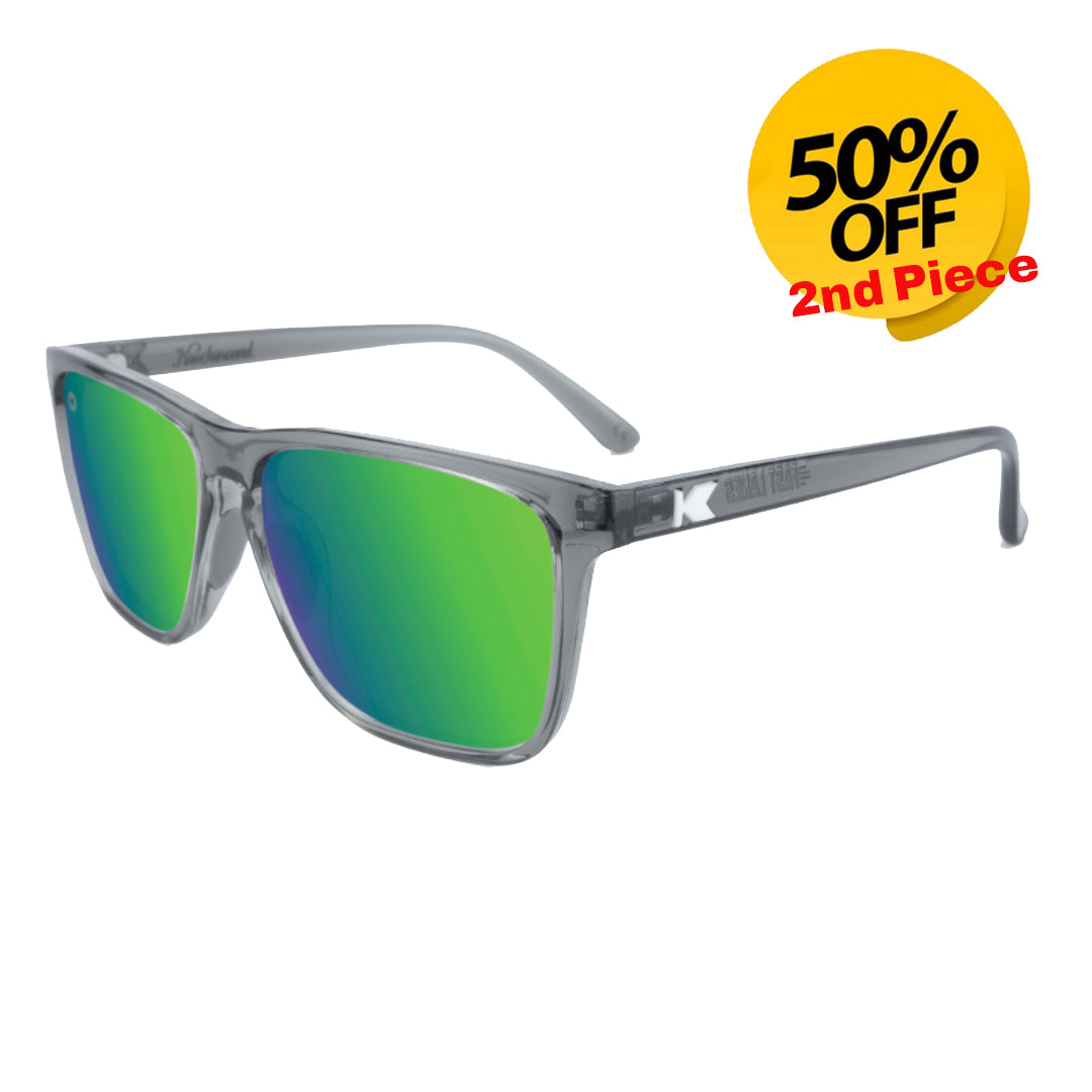 Knockaround - Fast Lanes Sport - Clear Gray / Green Moonshine (Polarised)