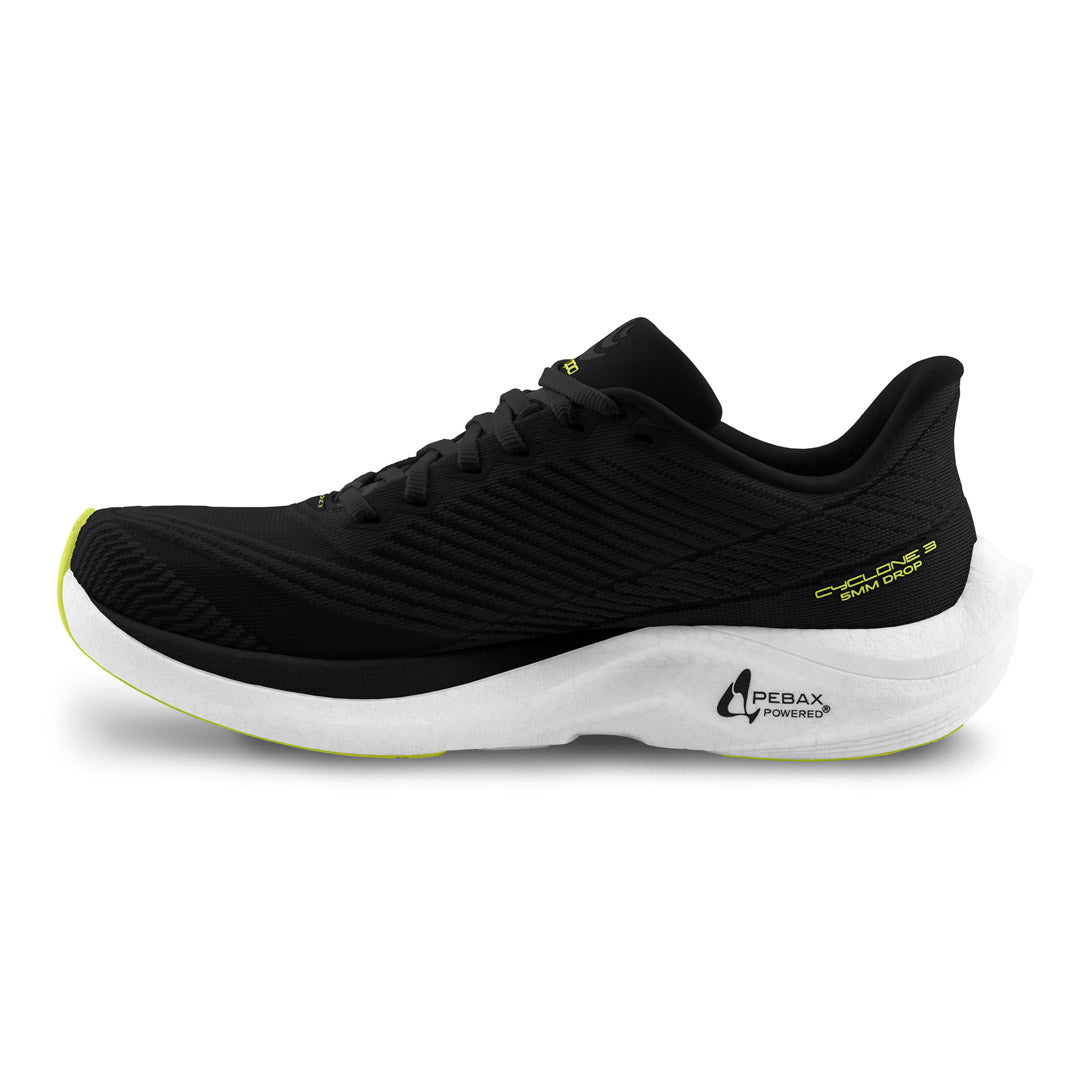 Topo Athletic - Cyclone 3  - Black/Lime  - Men's