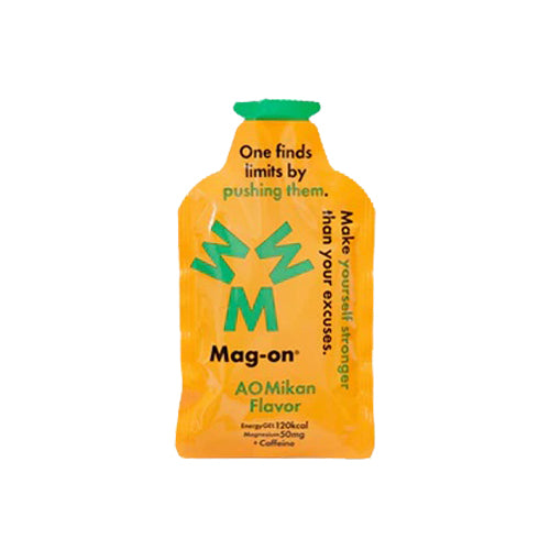 Mag-on-AK-Mikan-energy-gel-racing-training-energy-fuel-gelpack product shot available at Red Dot Running Company in Singapore