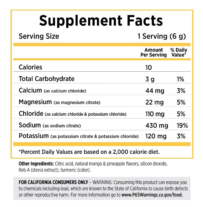 SaltStick - DrinkMix - Tropical Mango - 40 Servings Tub