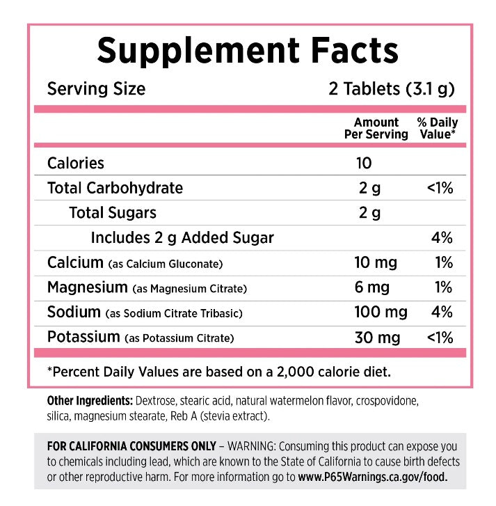 SaltStick - FastChews - Watermelon - 60 Tablets Bottle