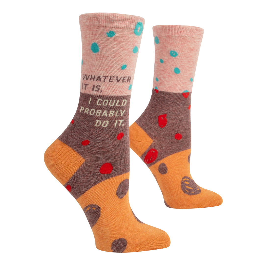 Blue Q - Women's Crew Socks - Whatever It Is Crew