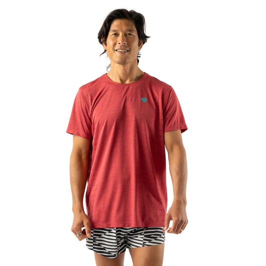 rabbit - Race Pace Tee - Scarlet Sage - Men's