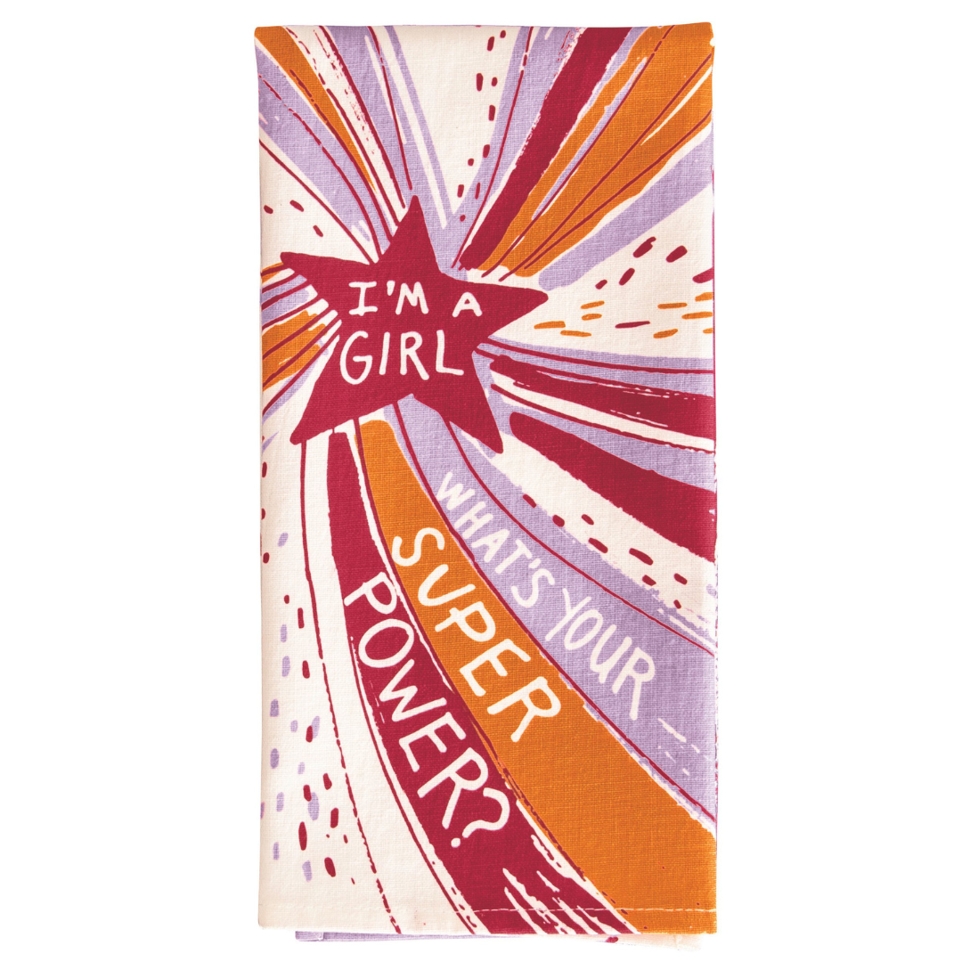 Blue Q - Dish Towel - I'm A Girl, What's Your Superpower?