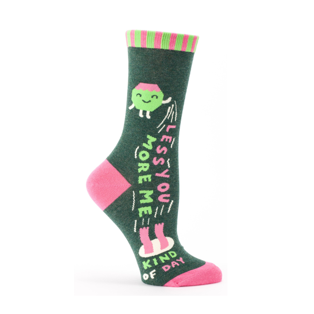 Blue Q - Women's Crew Socks - Less You More Me