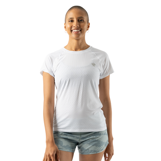 rabbit - EZ Tee Perf ICE SS - White - Women's