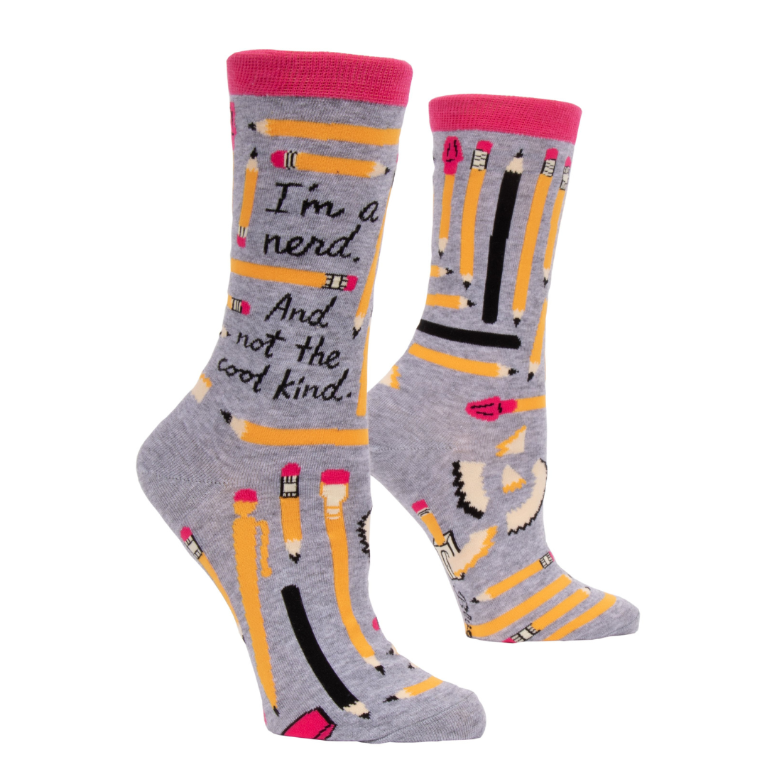 Blue Q - Women's Crew Socks - I'm A Nerd