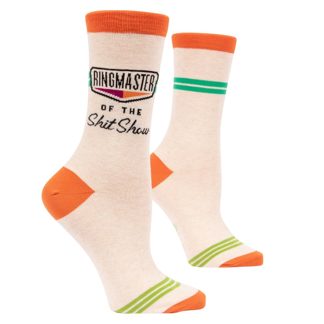 Blue Q - Women's Crew Socks - Ringmaster Of The Shxtshow