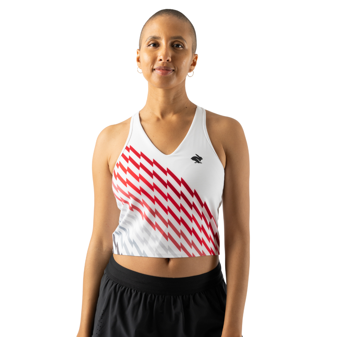 rabbit - Go Time Crop - White Lightning - Women's