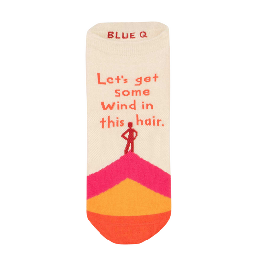 Blue Q - Unisex Sneaker Socks - Wind in Hair