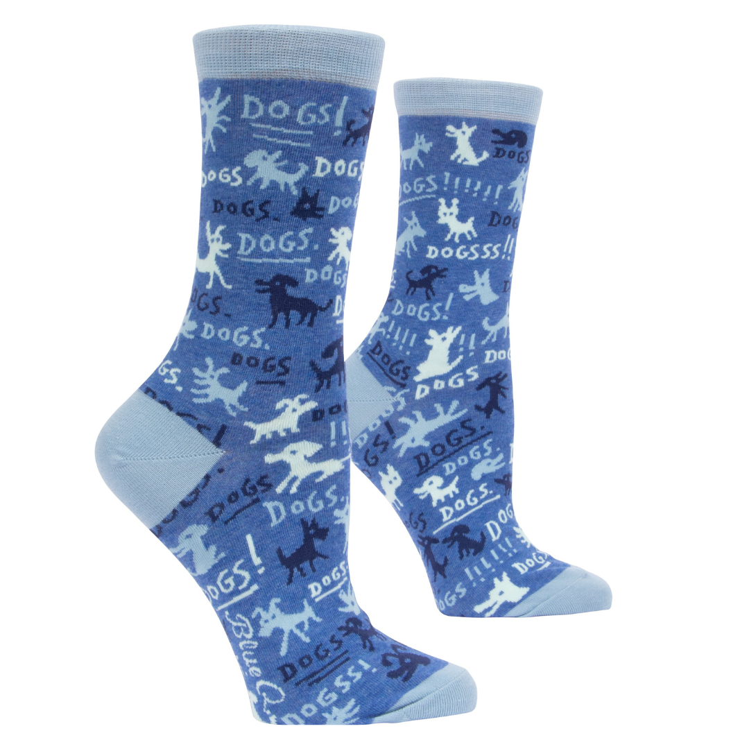 Blue Q - Women's Crew Socks - Dogs!