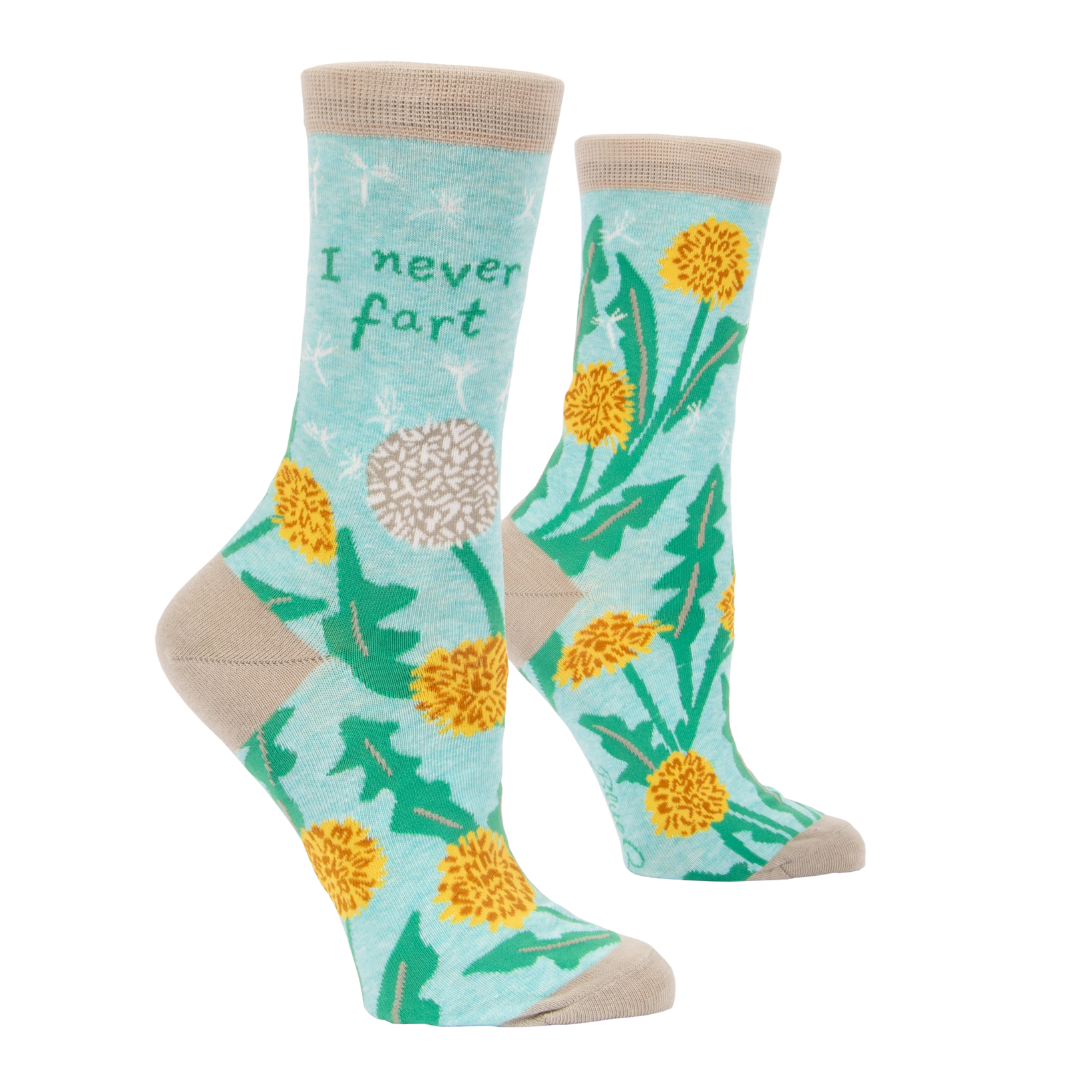 Blue Q - Women's Crew Socks - I Never Fart