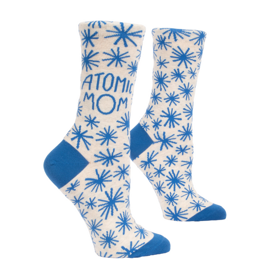 Blue Q - Women's Crew Socks - Atomic Mom