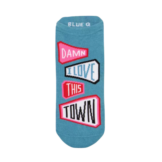 Blue Q - Unisex Sneaker Socks - Love This Town