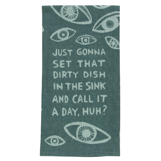 Blue Q - Dish Towel - Dish in the Sink