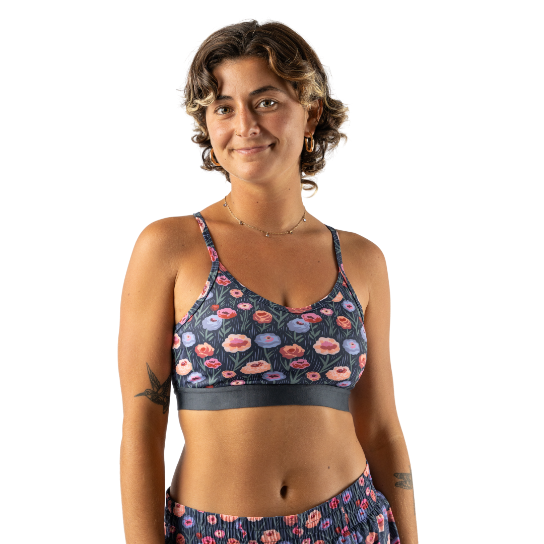 rabbit - Strappy Pocket Bra - Eclipse Poppy - Women's