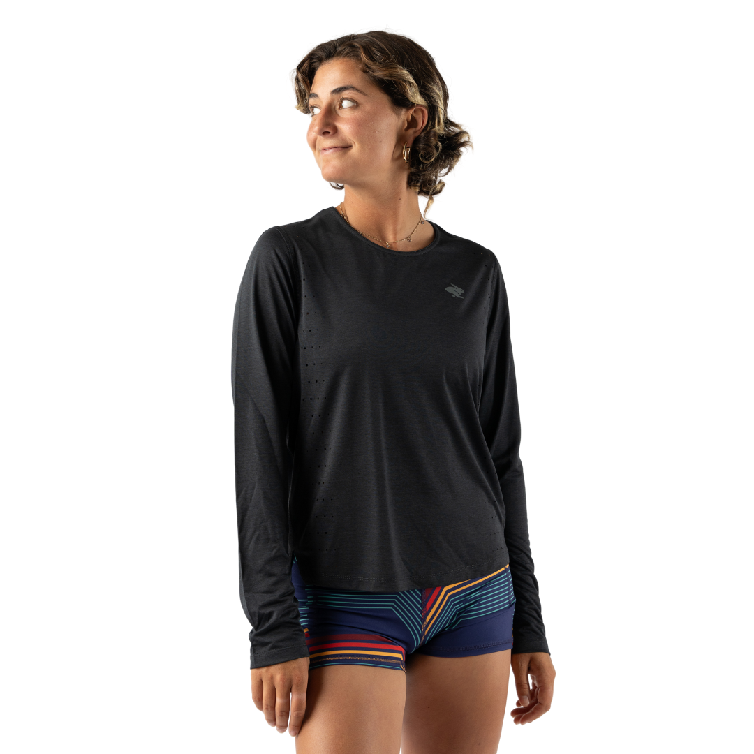 rabbit - Race Pace Tee LS - Black - Women's