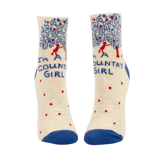 Blue Q - Women's Ankle Socks - I'm A Country Girl