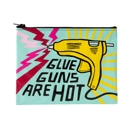 Blue Q - Zipper Pouch - Glue Guns are Hot