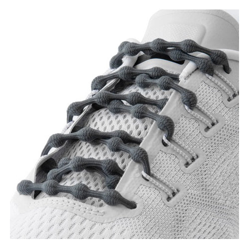 Caterpy - Run No-Tie Shoelaces - Standard (30in / 75cm) - Gunmetal Grey