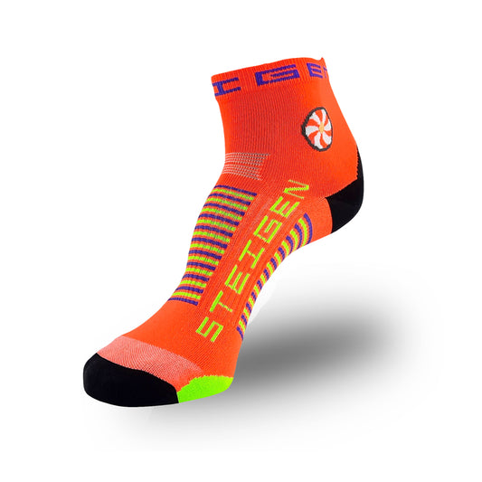 Steigen - 1/4 Length Running Socks - Goldfish Orange