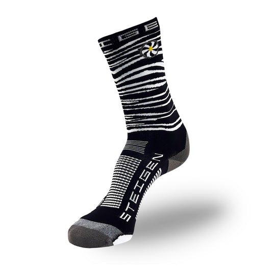 Steigen - 3/4 Length Running Socks - Zebra