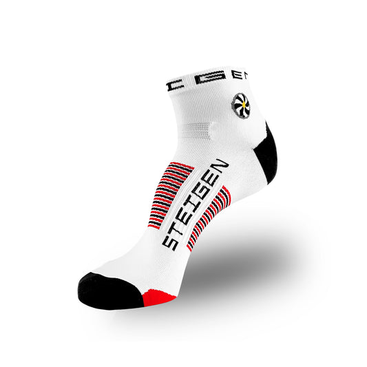 Steigen - 1/4 Length Running Socks - Big Foot - Size 12+ - White