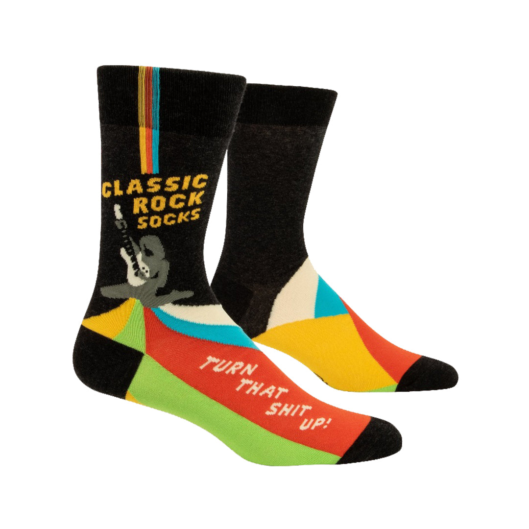 Blue Q - Men's Crew Socks - Classic Rock Socks