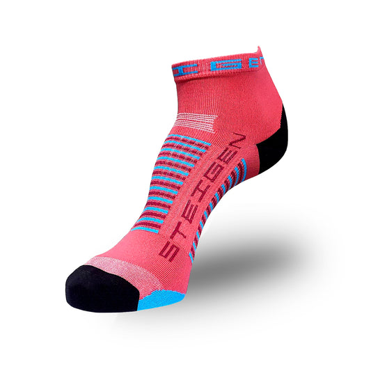 Steigen - 1/4 Length Running Socks - Coral