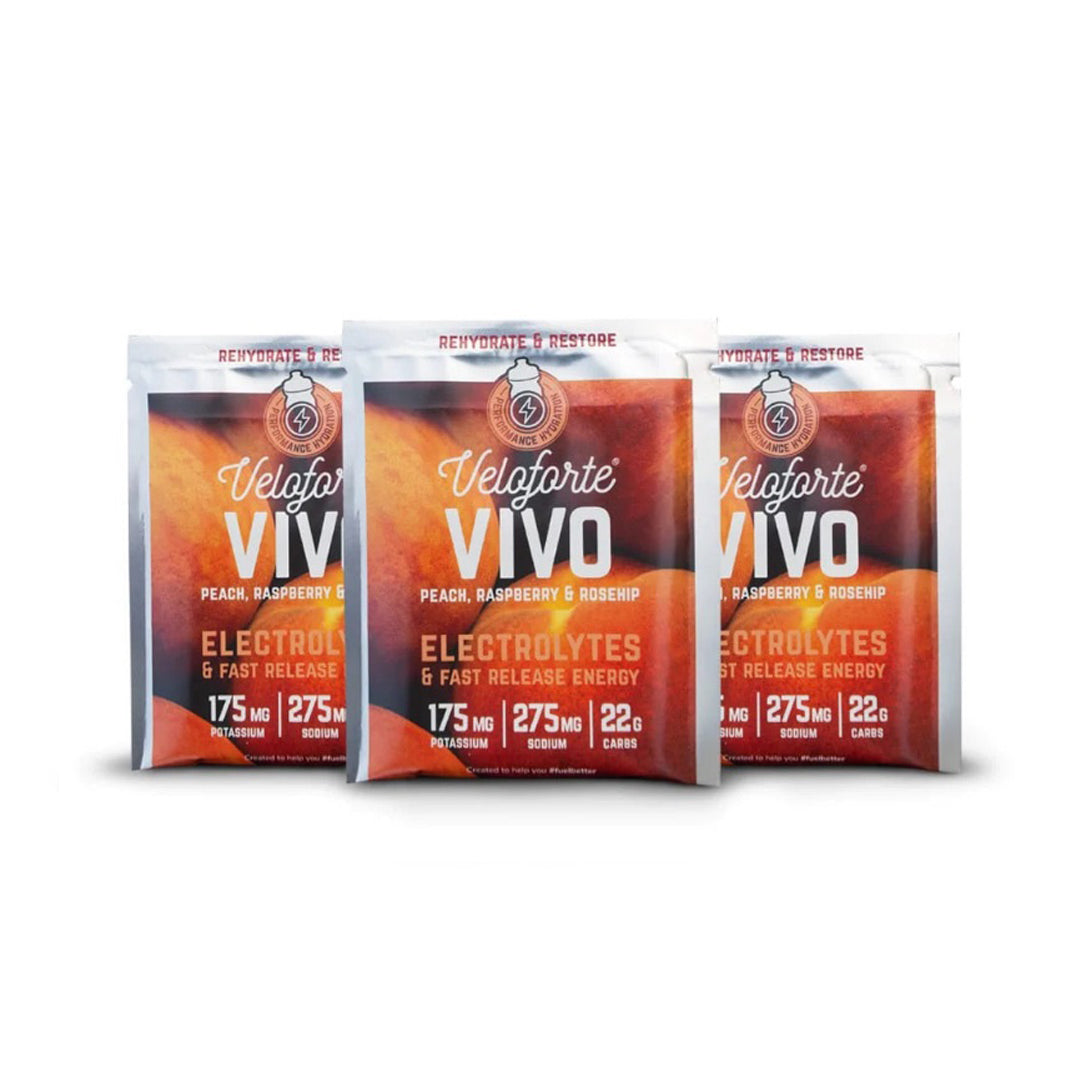 Veloforte - Vivo Fruit Electrolyte Powder - Peach, Raspberry & Rosehip