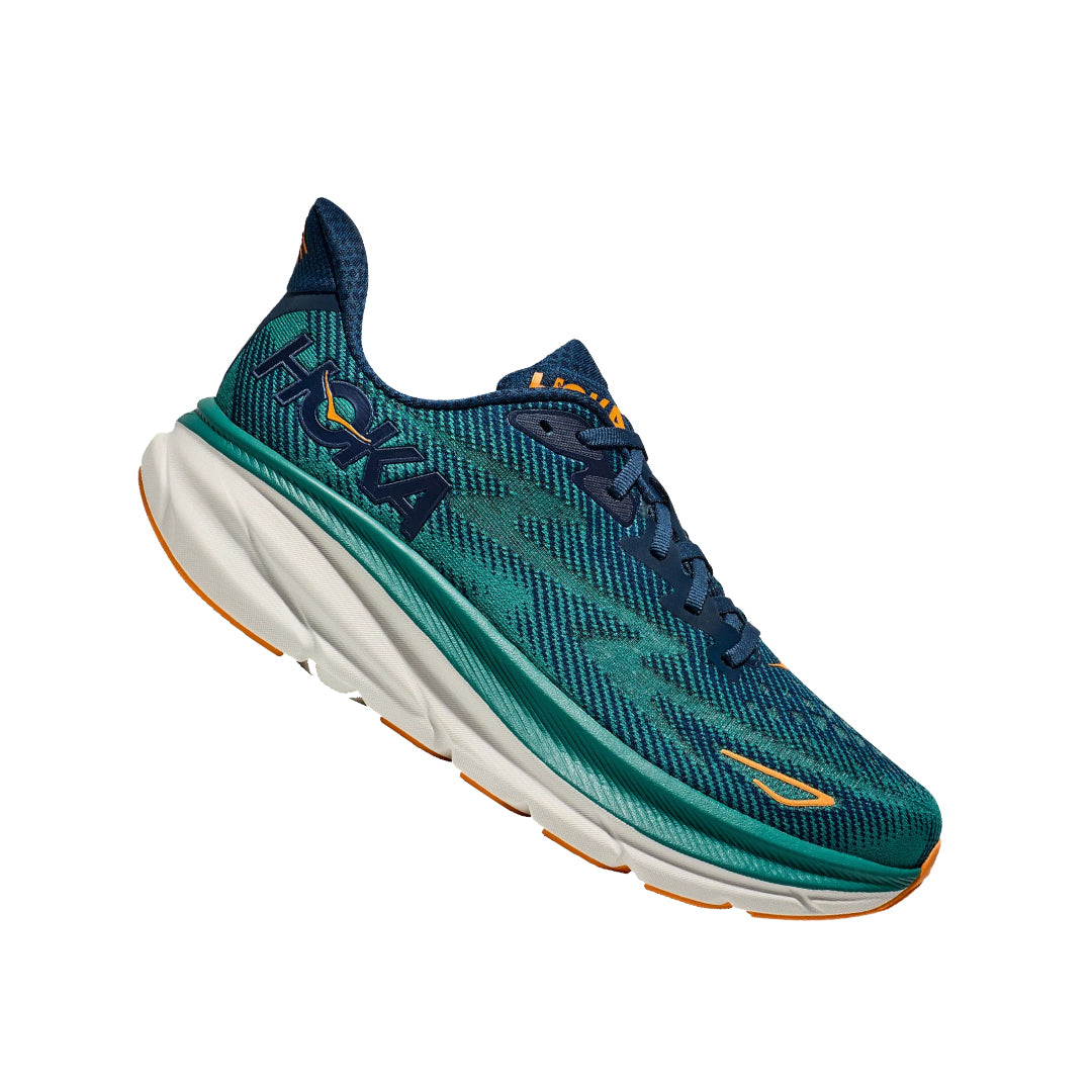 HOKA - Clifton 9 - Wide 2E - Midnight/Oceanic - Men's