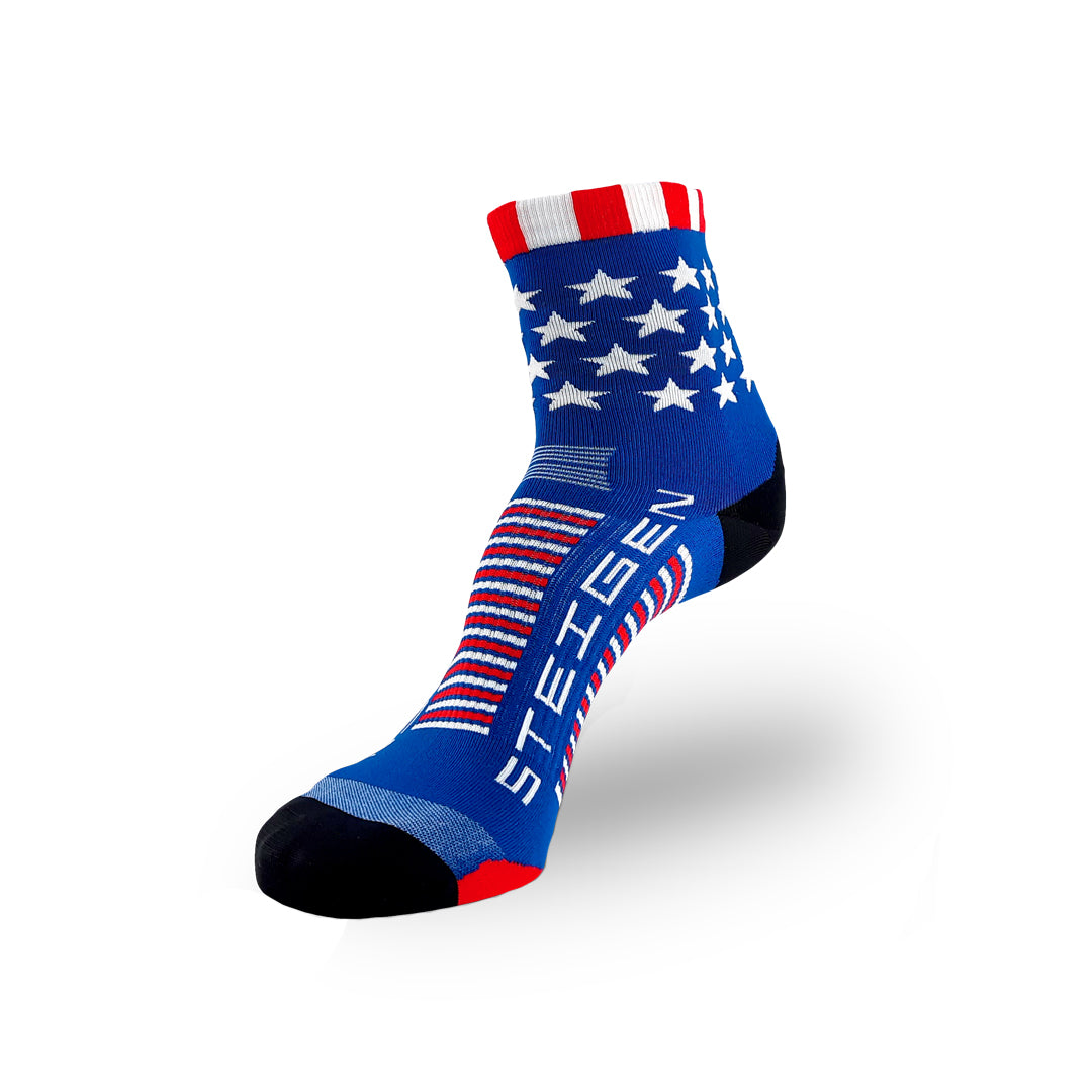 Steigen - 1/2 Length - Running Socks - Stars & Stripes