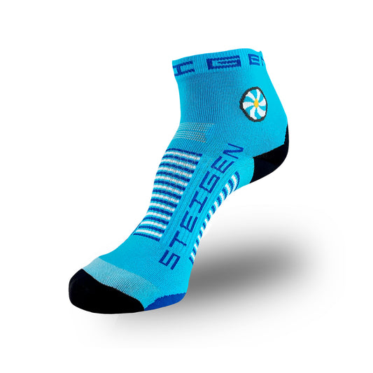 Steigen - 1/4 Length Running Socks - Breezy Blue