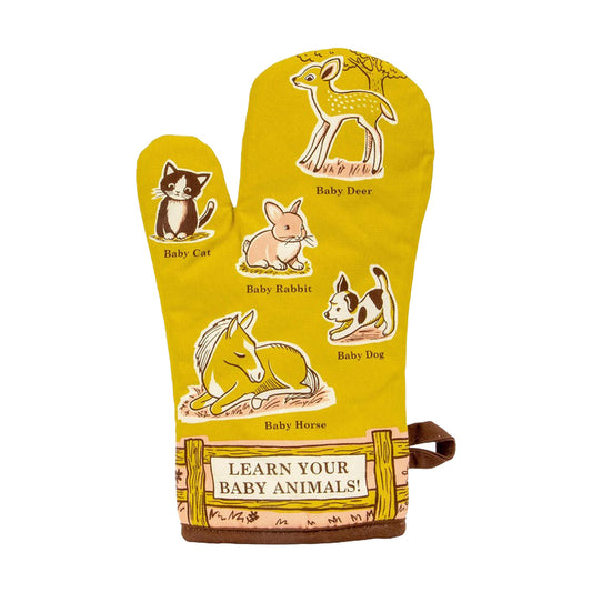 Blue Q - Oven Mitt - Learn Your Baby Animals