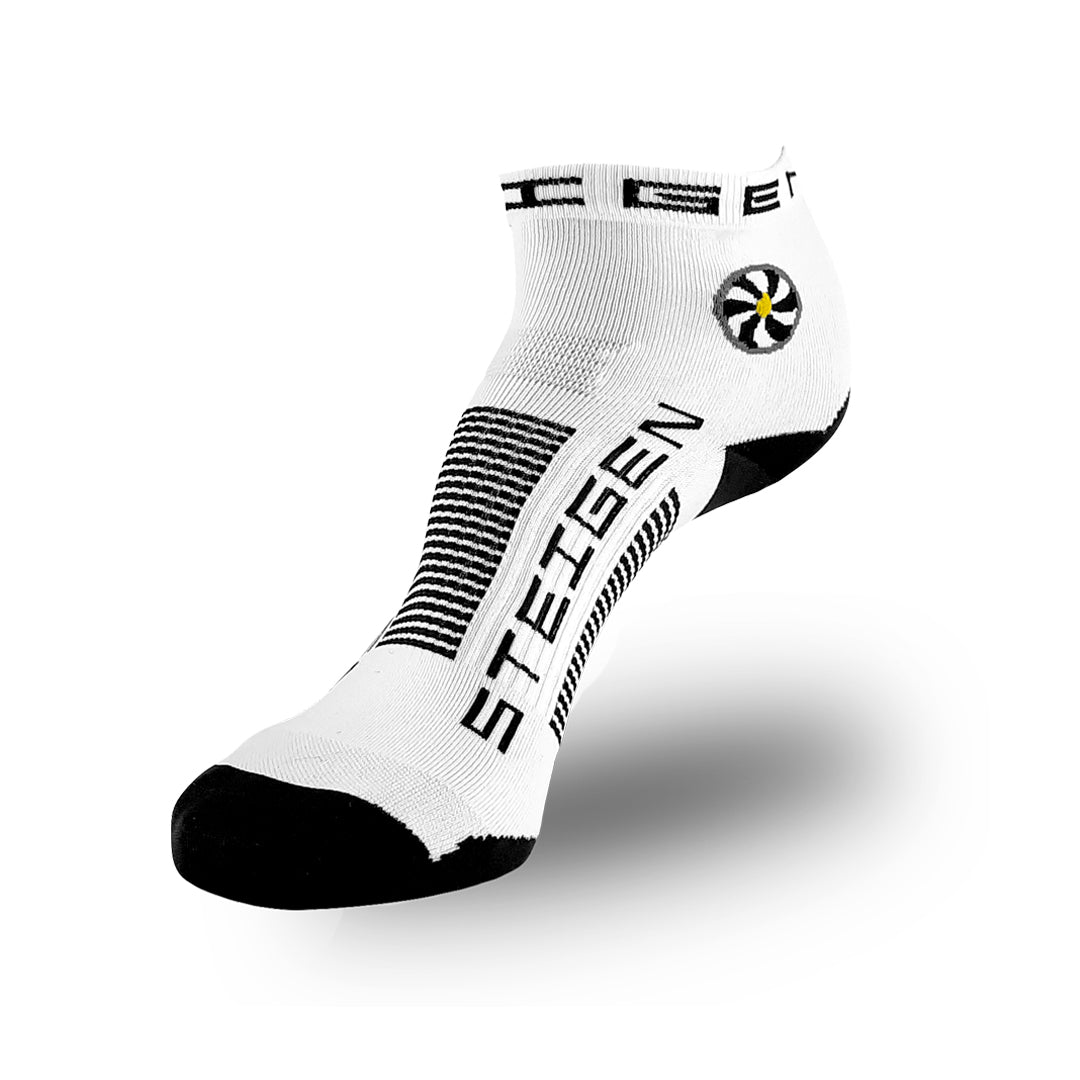 Steigen - 1/4 Length Running Socks - White